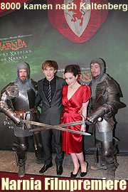 in Anwesenheit der Hauptdarsteller William Moseley und Anna Popplewell wird die Deutschlandpremiere des neuen Fantasy-Blockbusters Die Chroniken von Narnia: Prinz Kaspian von Narnia fand am 22. Juli im Rahmen des Kaltenberger Ritterturniers (bei München) statt  (Foto: MartiN Schmitz)